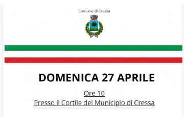 Striscia tricolore Stemma del Comune, Scritte